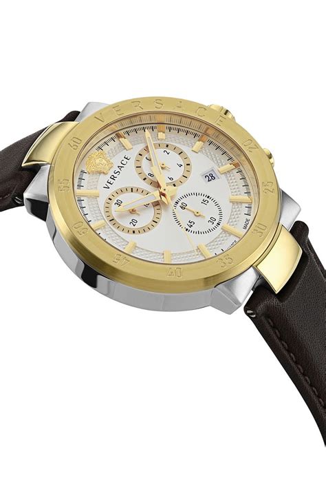 versace mystique chronograph|Versace Urban Mystique Quartz Chronograph Leather Strap .